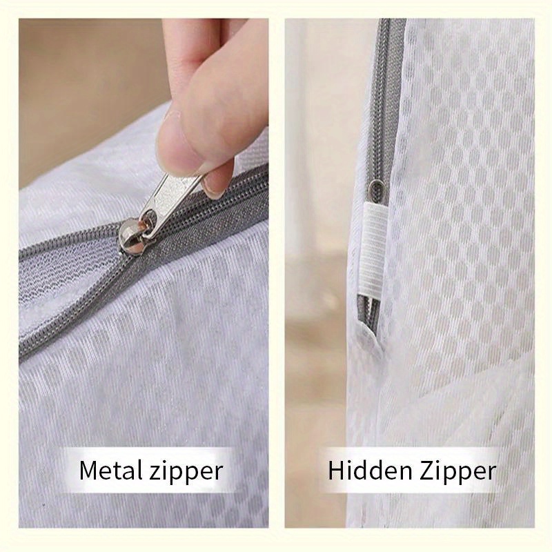 polyester mesh laundry bags set for washing machine with   zipper woven apparel wash bags for   bras socks and lingerie reusable   laundry storage bags details 3