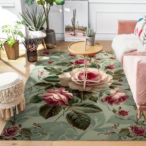 3d print area rug rectangle floor mat with anti slip suitable for bedroom bathroom dining room entrance living room laundry 800g m side 1 8m area 2 16m made of polyester