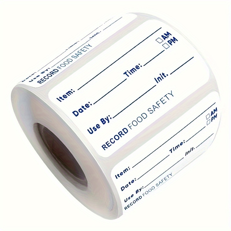 500pcs in a roll kitchen disposable waterproof stickers refrigerator   food storage date content labels used to record food   kitchen supplies details 1