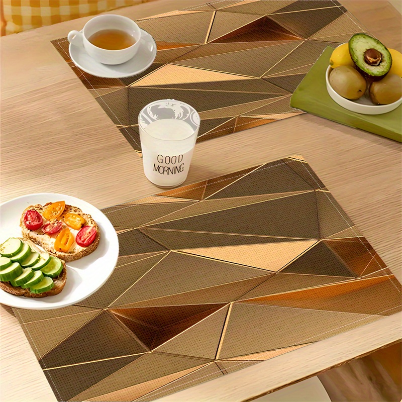 

1pc Placemat - -, - Dining Table Mat For & Restaurant Decor, Rectangular , For Parties And