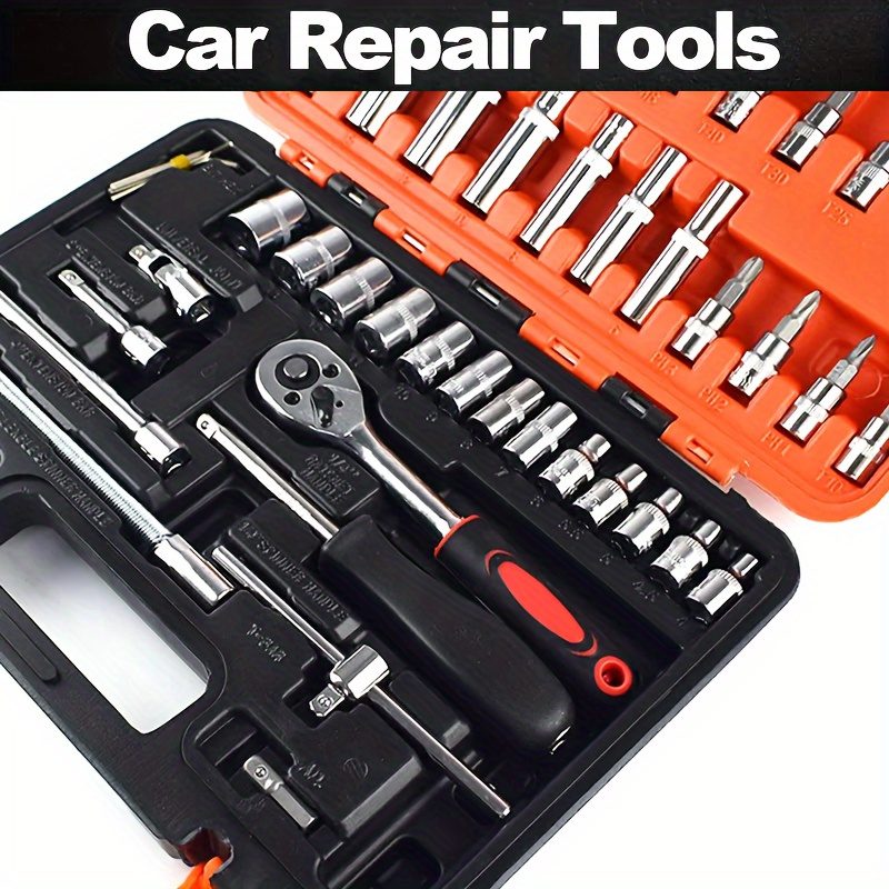 53pcs off road motorcycle heavy duty stainless steel tool set complete car maintenance kit details 5