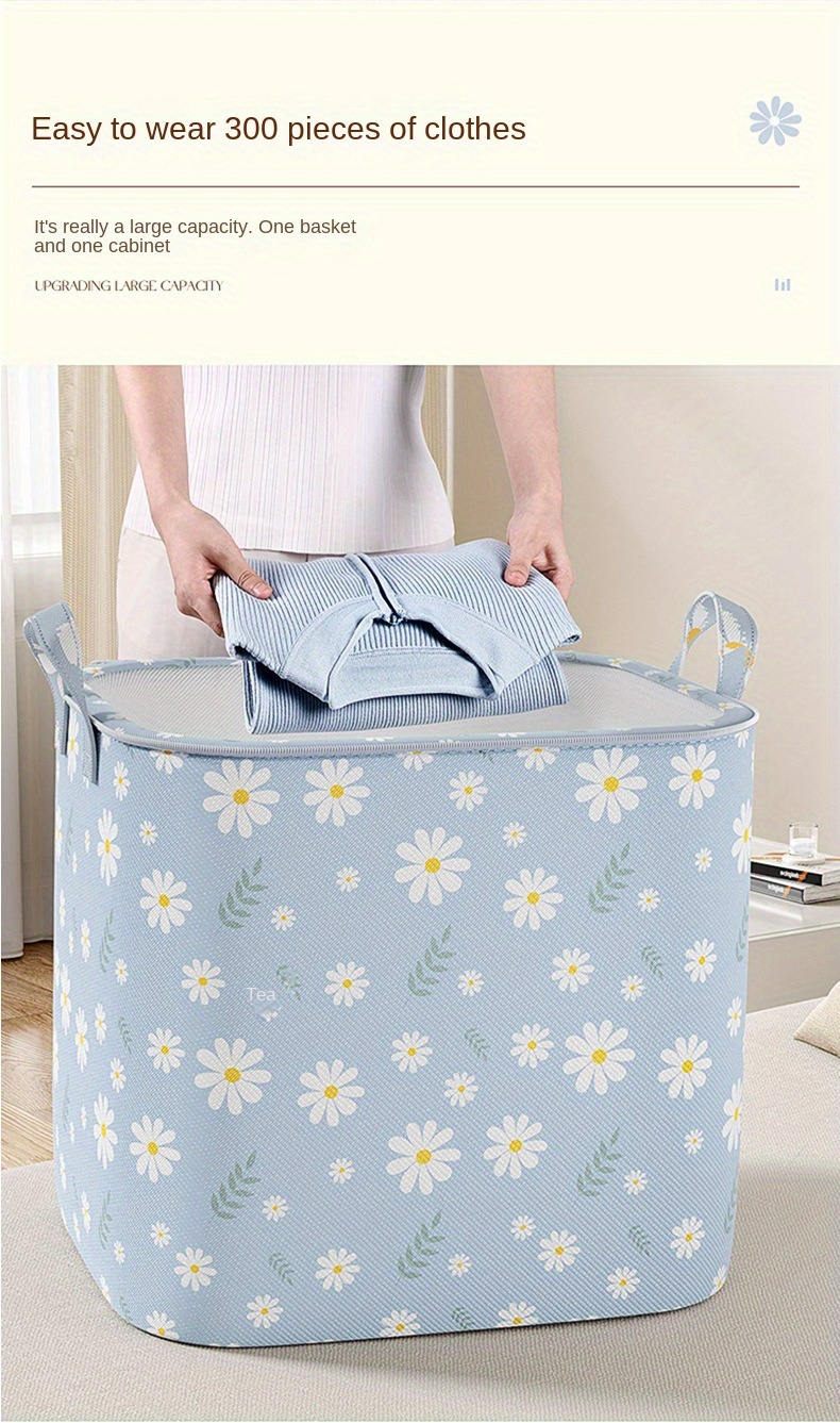 180l large capacity polyester storage bag waterproof and   organizer for quilts clothing pillows toys books versatile home and   essentials details 1