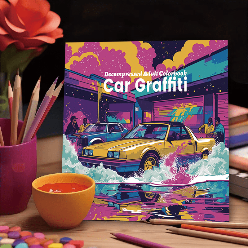 

Deluxe Car Coloring Book For Adults - 22 Pages, Unique Cover & Intricate Designs | Relax Craft Kit | Perfect Gift For Christmas, Valentine's Day, , Best For Christmas