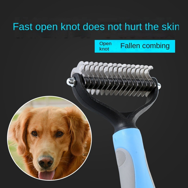 Stainless Steel Pet Dematting Comb Dogs Dog Hair Detangler - Temu