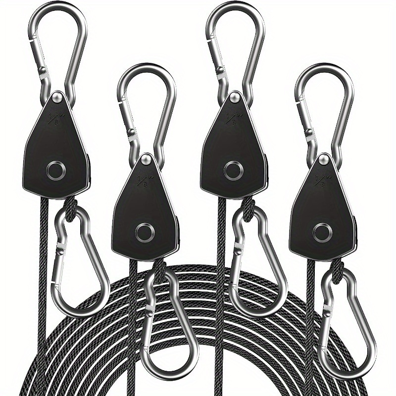 

Ayw2/ 4- Duty Reinforced , 1/8" Tie , Zinc Alloy & Iron Carabiner, Multipurpose For Plants &