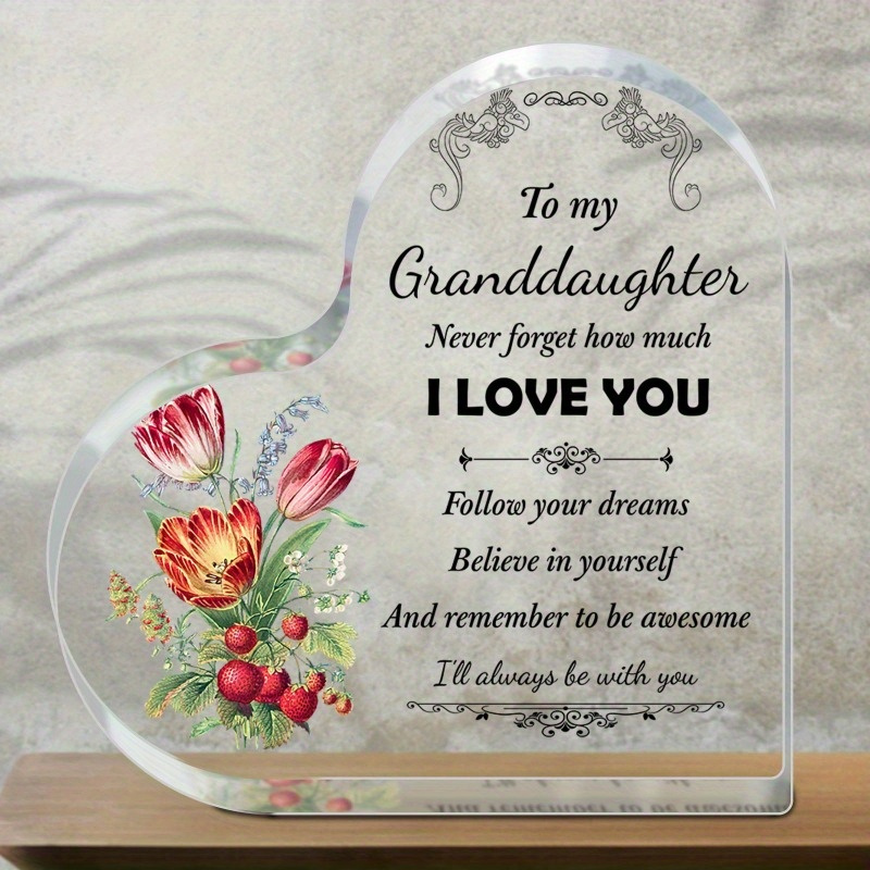 

a Of Desktop Decoration, By The Grandparents To Their Granddaughter Commemorative For Their -granddaughter.