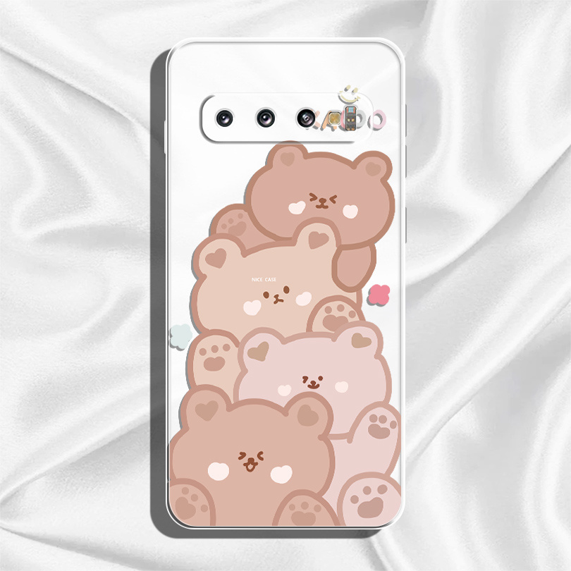 TEMU Phone Case - Cute Bear Fashion Phone Case Compatible With Galaxy S24 S23 S22 S21 S20 Ultra 5g / S24 S23 S22 S21 S20 Plus 5g Phone Anti-fall