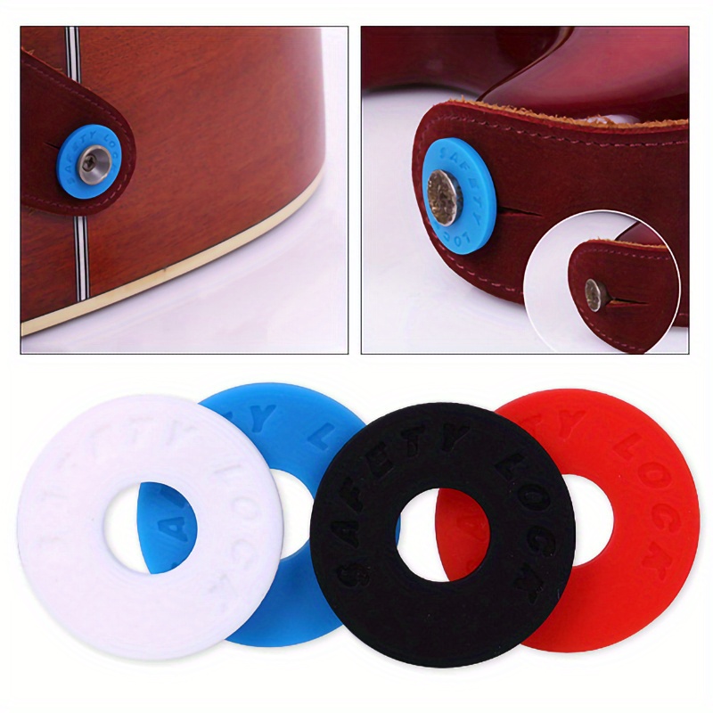 guitar strap locks blocks silica gel safety lock protector Temu