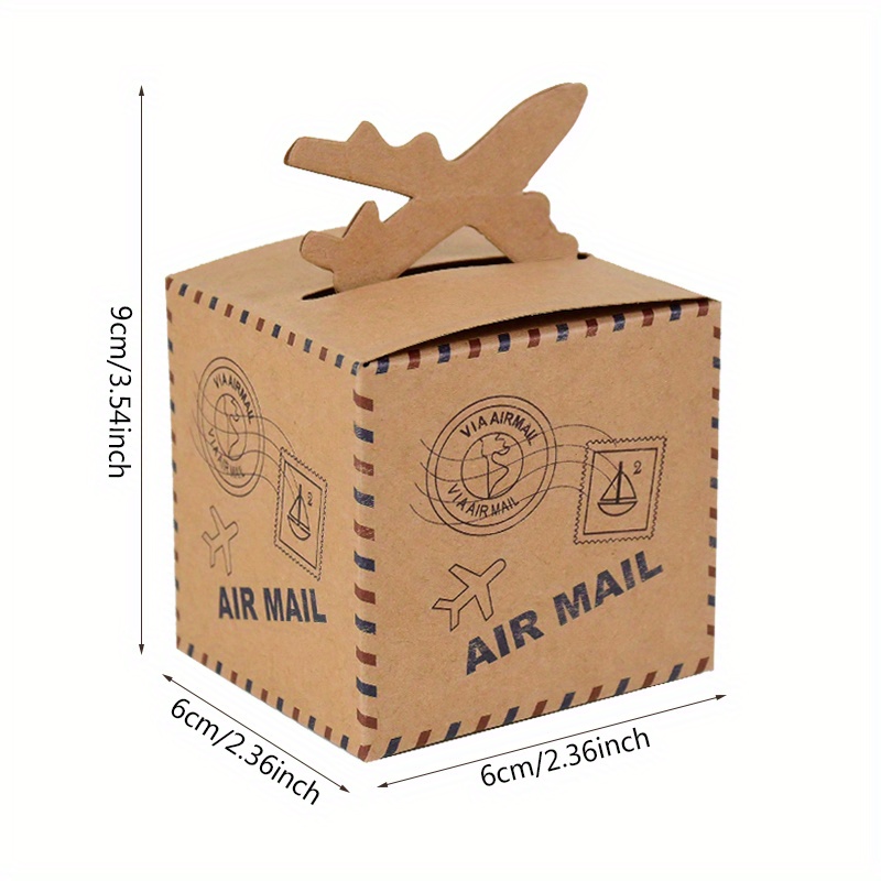 Gift For Her/him 10pcs Mini Travel Suitcase Candy Box Paper Chocolate Favor Gift Box Packaging Bag Wedding Birthday Party Decoration