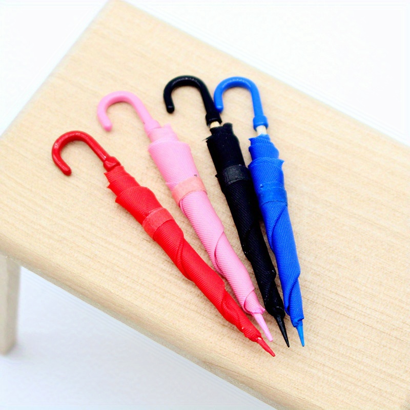 

Miniature Dollhouse Umbrella Set Of 4, Vintage Style Mini Umbrellas, Non-opening Dollhouse Accessory, Diy Miniature , Suitable For 14+