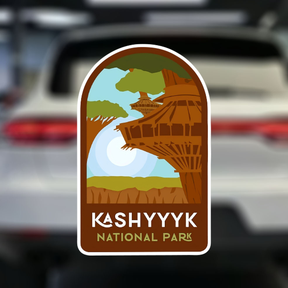 

Kashyyyk National Park Decal - Vinyl Waterproof Auto Sticker, Self-adhesive Matte Finish, Irregular Shape For Car, Motorcycle, Laptop, & Wall Decoration, Single-use, Adheres To Plastic/glass/metal