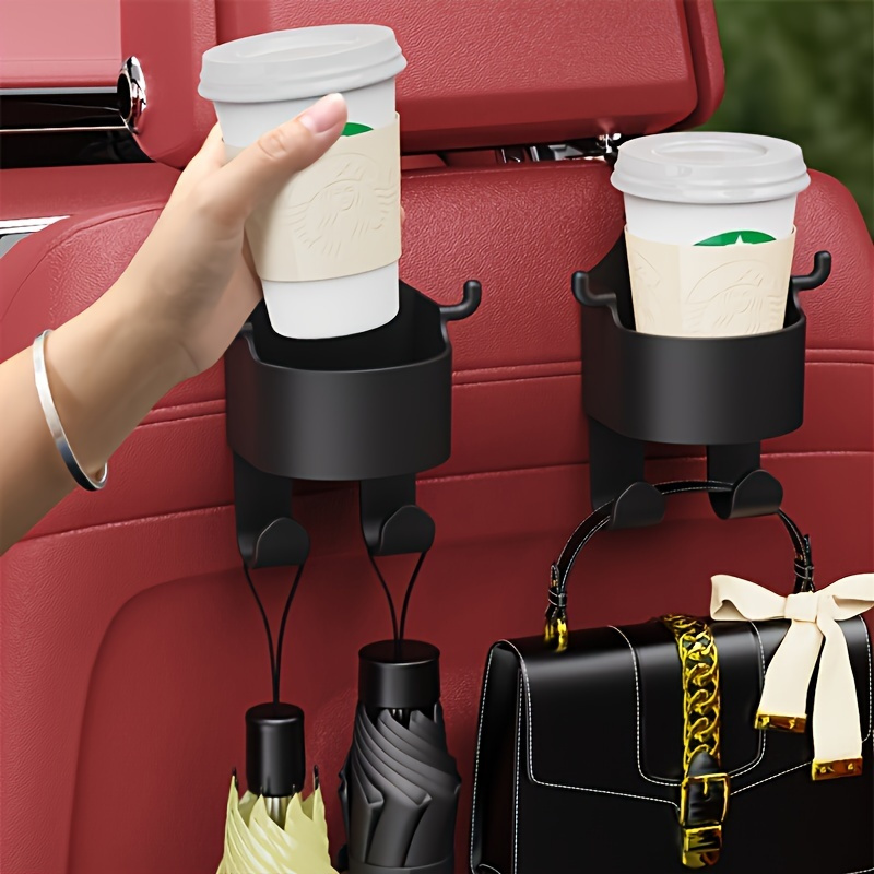 

Multi-functional Car Seat Cup Holder With Adjustable Hooks - Suitable For Pets And Travel Accessories
