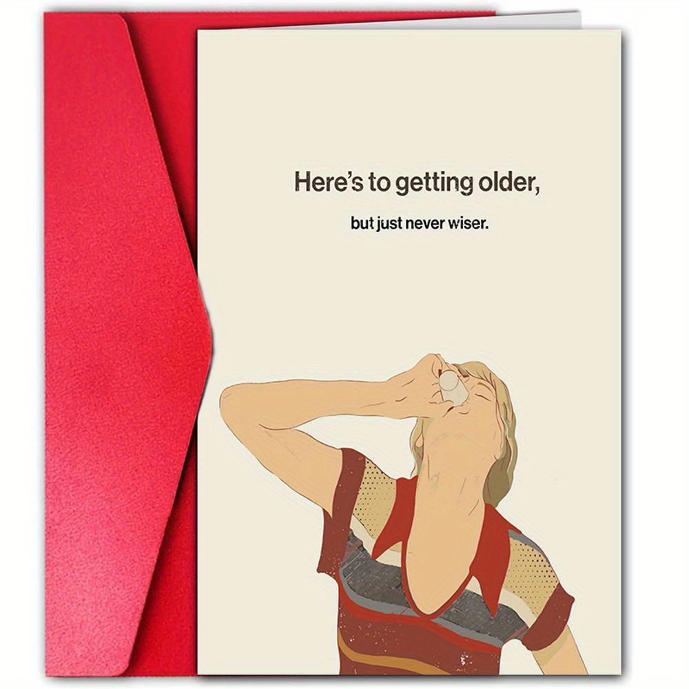 

Funny And Creative Birthday Card - Birthday Card - 4.7"x7.1" - Suitable For Family And Friends - Paper Material - Occasion: Celebration