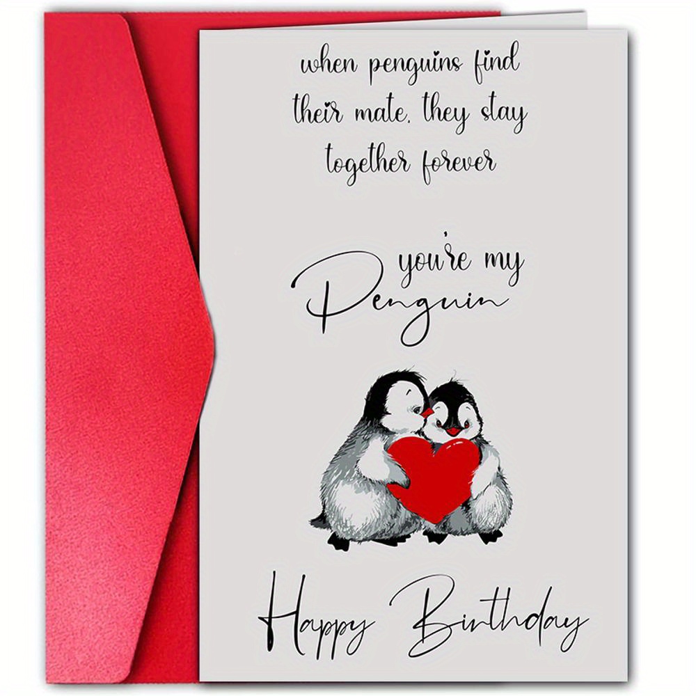 

Birthday Greeting Card 1pc - Congratulations Card For Anyone, Romantic Partner Spouse - English Written Language, 4.7" X7.1" - Adorable Anniversary Birthday Gift