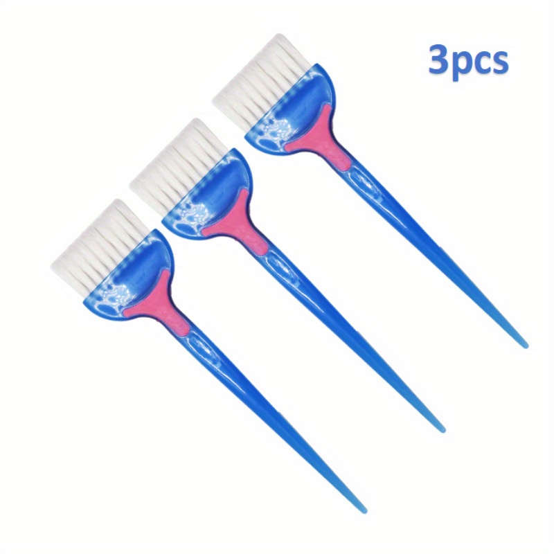 

3pcs Professional Hair Dye Brushes - Soft Bristle, Multi-functional For Salon-quality Styling & Coloring