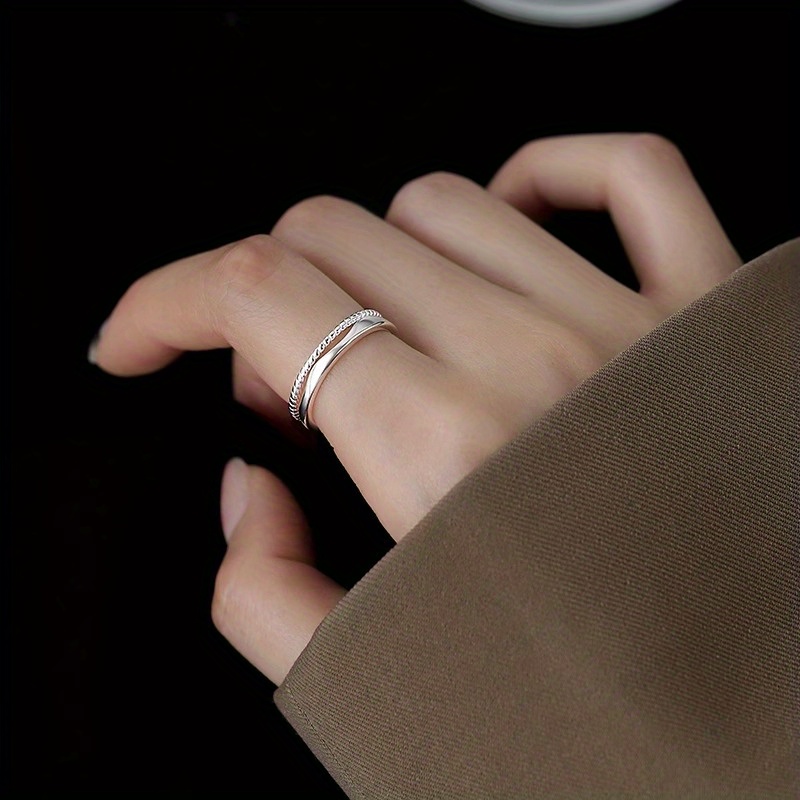 Adjustable Cuff Ring Women Copper Alloy Open Daily Vacation Ring