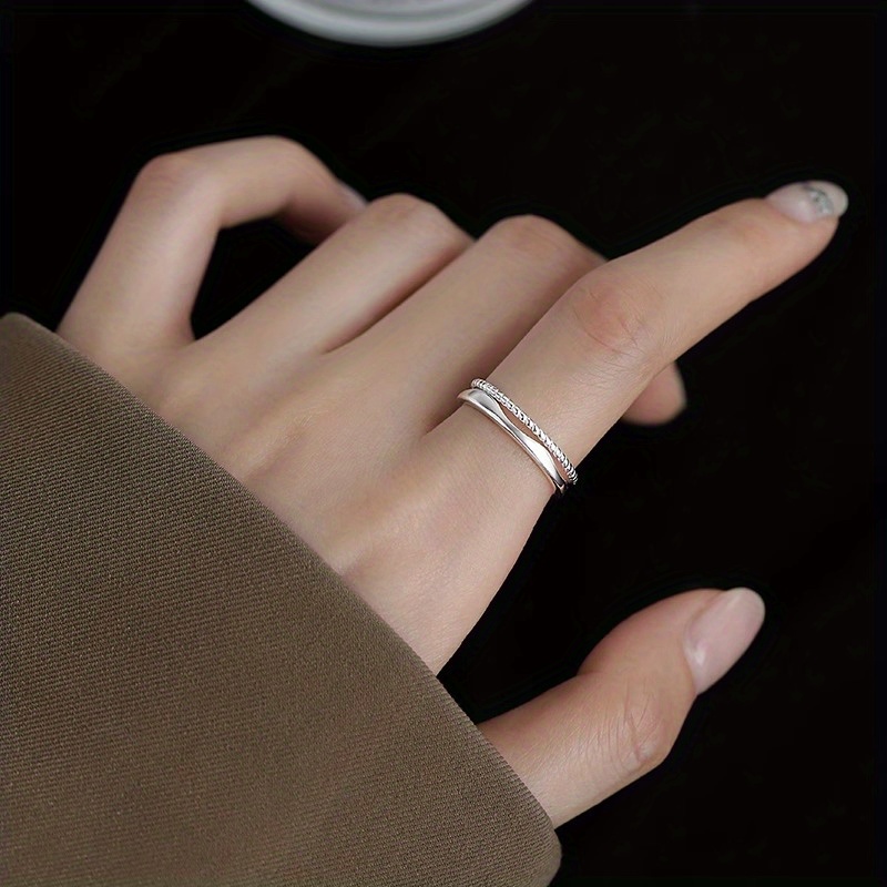 Adjustable Cuff Ring Women Copper Alloy Open Daily Vacation Ring