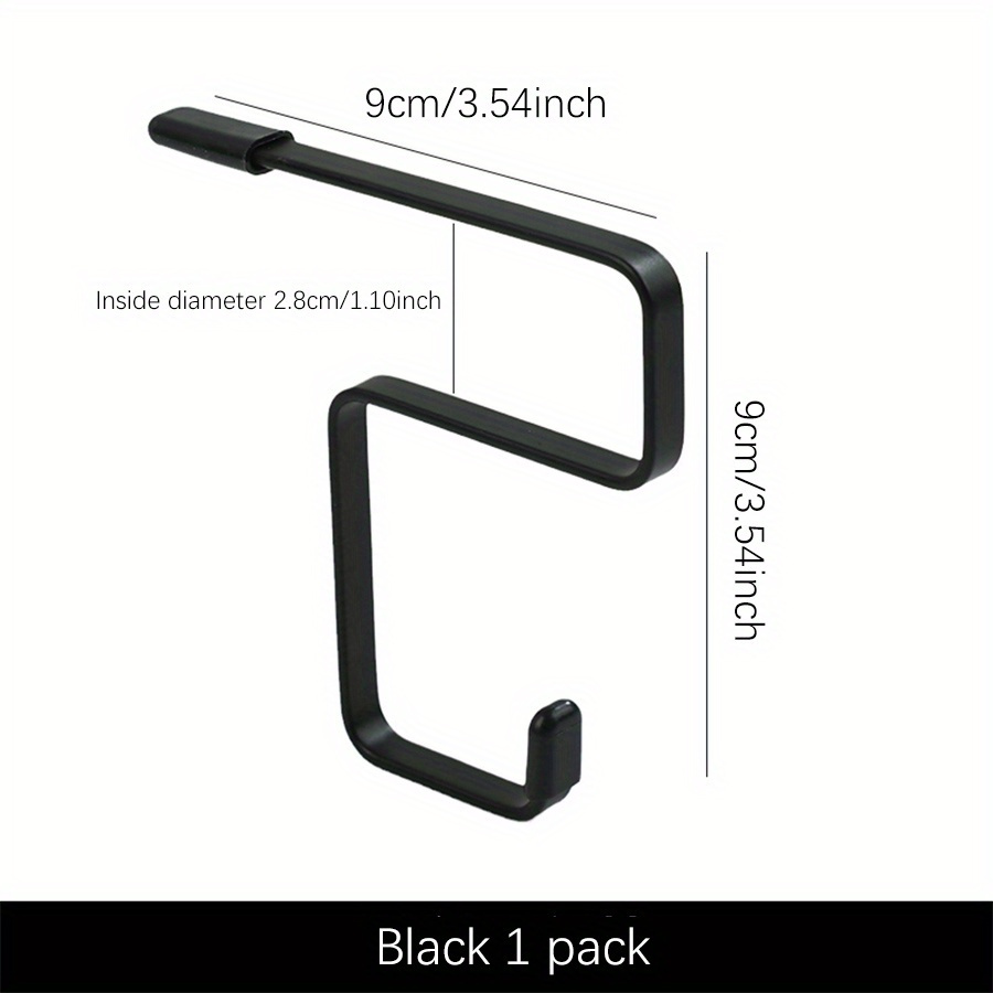 TEMU Easy-install Cast Iron Desk Side Backpack Hook - Space-saving Storage Solution For , Utility Hooks