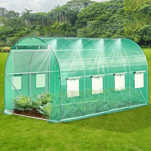 greenhouse large heavy dutyoutdoor greenhouses walk in green house portable plant gardening galvanized ropes zipper doors