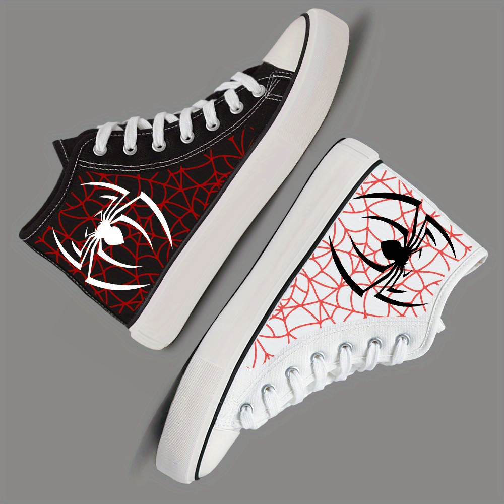 

X-graffiti 15-s002- Men's And Women's Matching Black White Canvas Shoes Casual Sneakers Skateboard Shoes Lace-up Campus - Halloween