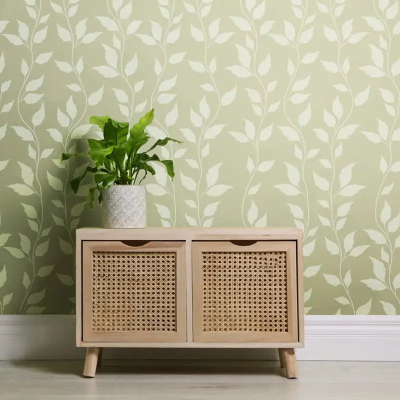 Stencil Bambù Motivo Pergolato - Riutilizzabile Per Pareti, Mobili, Decorazioni - Foto 2