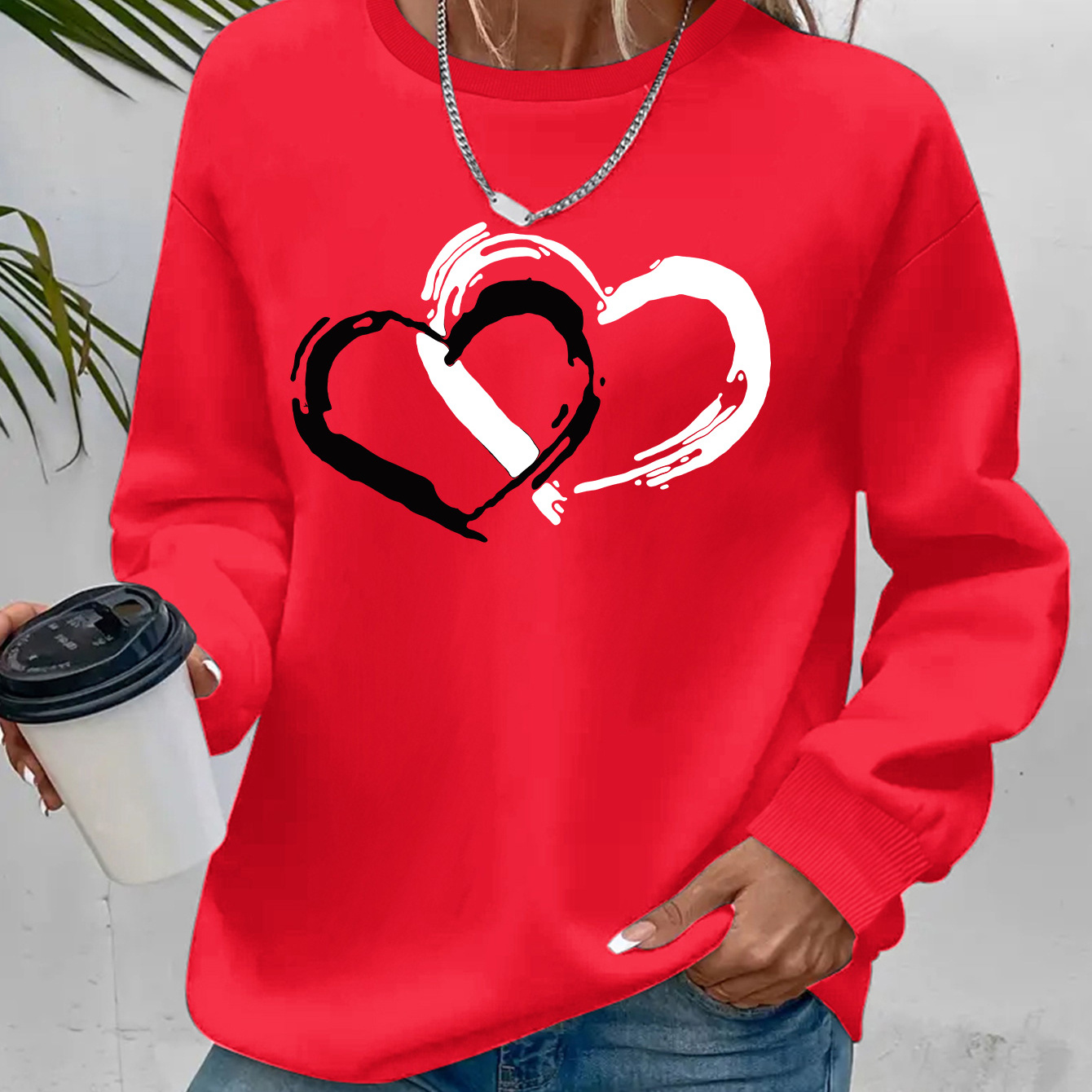 Women'S Stylish Casual Round-Neck Sweatshirt