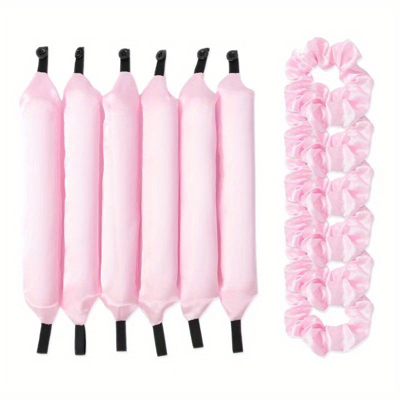 

12pcs Lazy Hair Curler Set With Button Big Wavy Curling Tube Foam Hair Curling Tool