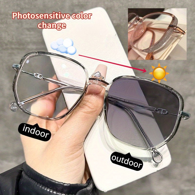 

Photochromatic Uv - Unisex -glare , Frame & Ac For Driving &