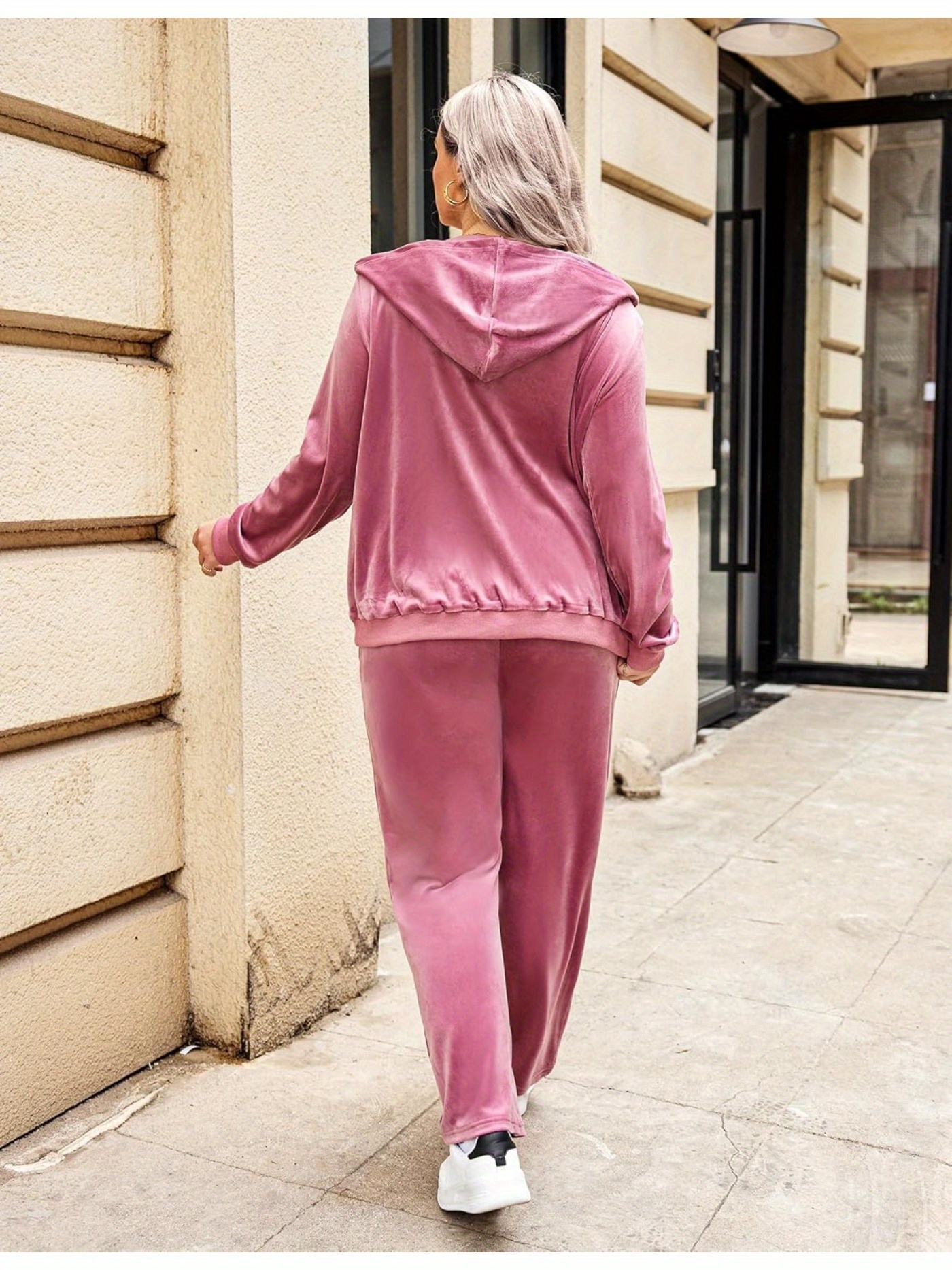 Plus Size Womens Jogging Suit Plus Size Suede Jogging Suits