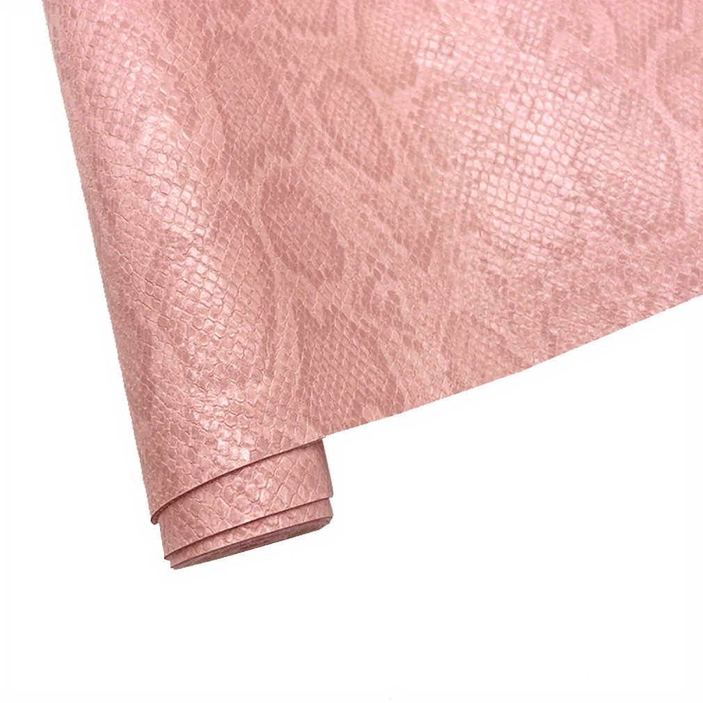 TEMU 1 Rollo de Tela de , 32X135Cm Vinilo de de Cuero de Texturizada , Accesorio de Diseño de Tapicería de Serpiente de Pitón, Artesanía de Tapicería
