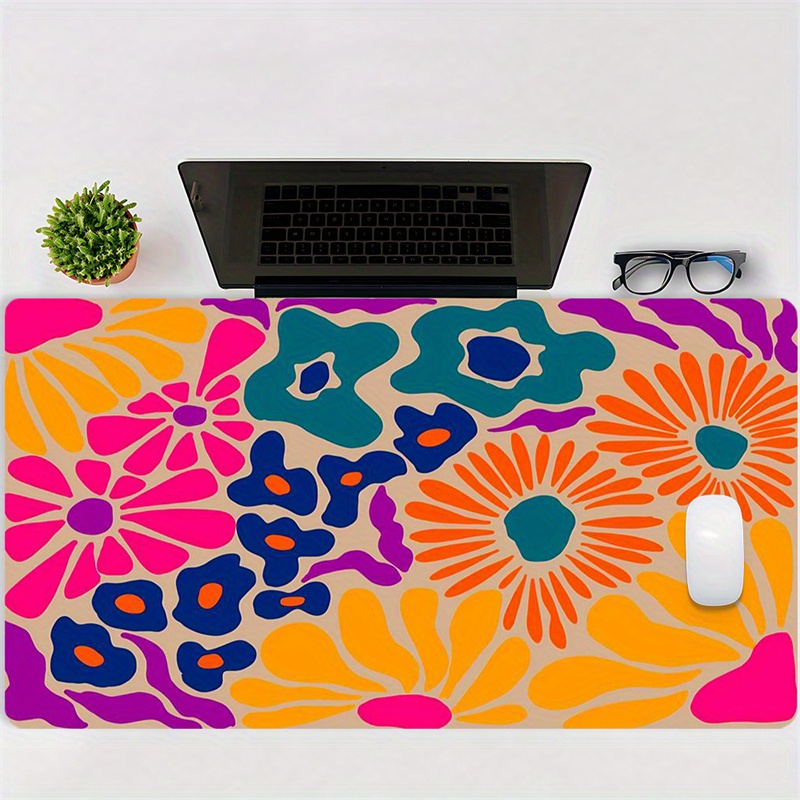 

Vibrant Floral Gaming Mouse Pad - Non-slip Rubber Base, , Desk Mat For Home Office & - In Multiple Sizes, Mouse Pads For Desk