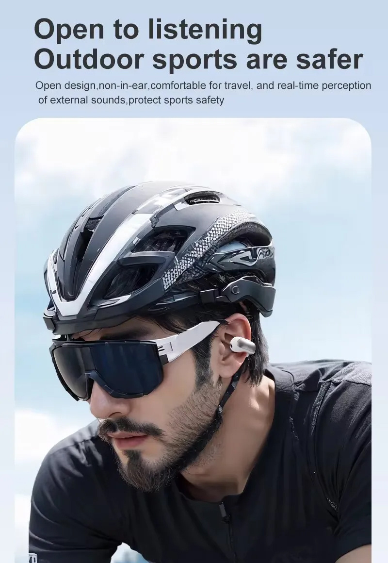 2024 premium wireless clip on earbuds with audio long built in mic for calls ideal for sports gaming design details 3