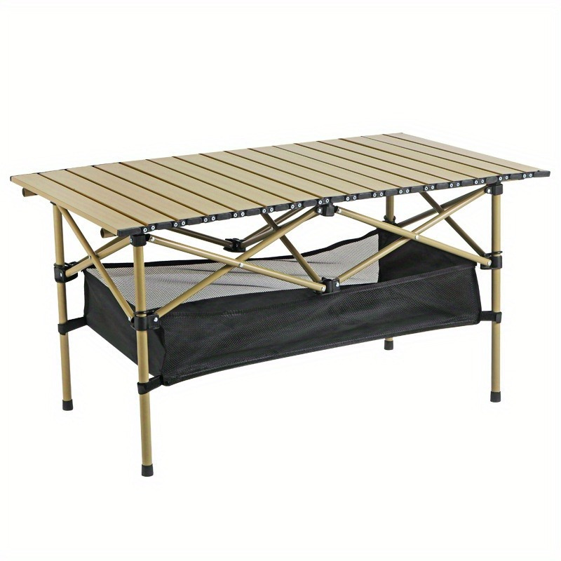 

1pc Sports Outdoor All-purpose Portable Folding Table With Detachable Net, 300 Lb Load Bearing