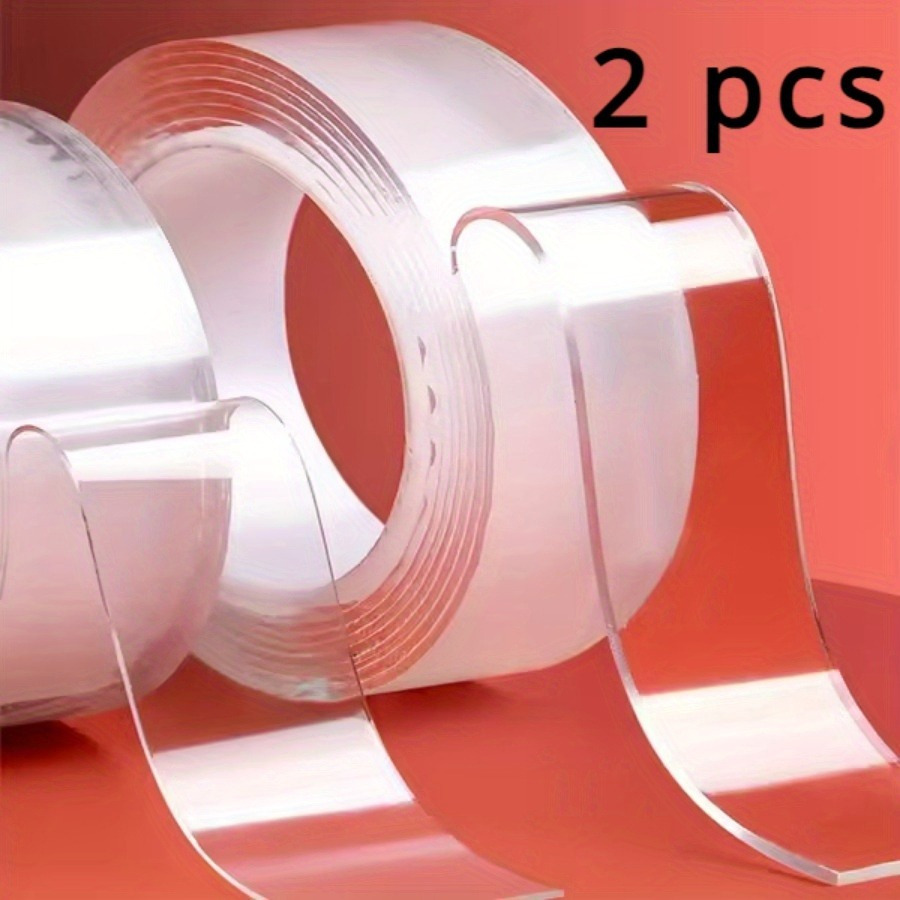 

10pcs, High Transparency Acrylic Nano Double-sided Tape High Viscosity Strong Waterproof Hook Seamless Nano Double-sided Tape