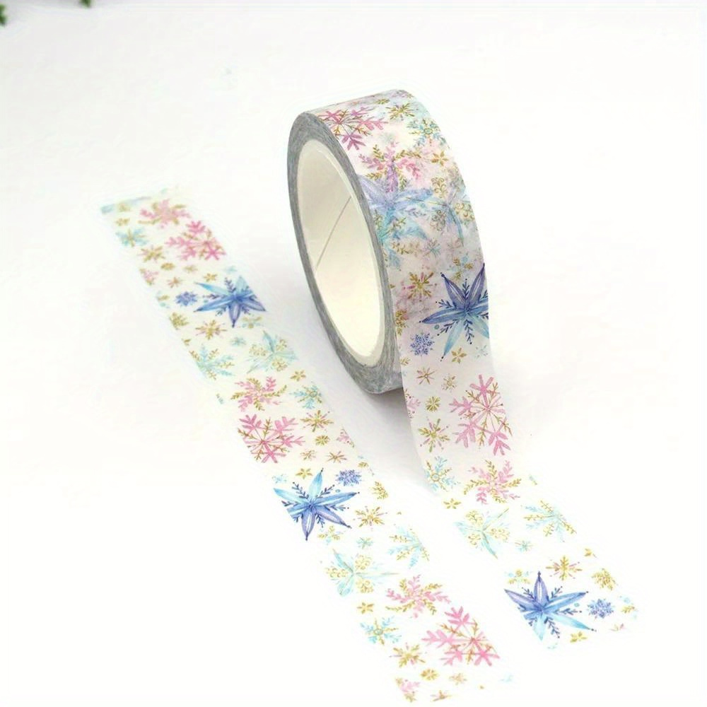TEMU Nastro Adesivo Decorativo a di Natalizio, 15mm x 10m - per Ufficio & Artigianato, per Natale