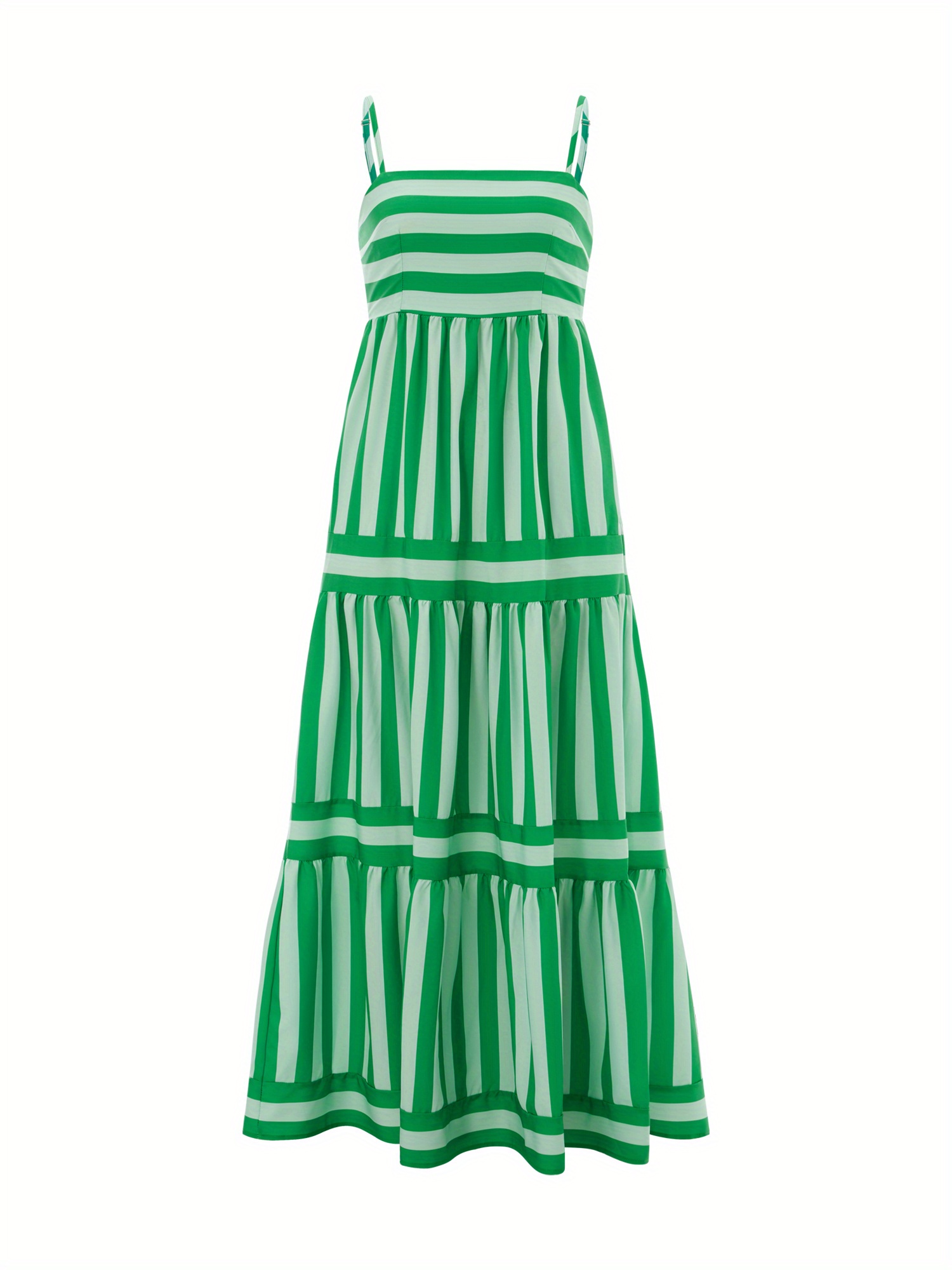slim fit dress slacks Always Put Together Green Striped Midi Dress – Shop the Mint