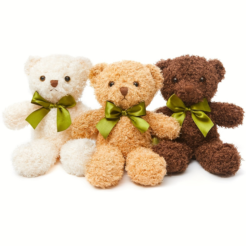 

Cute Teddy Bear Stuffed Animal Soft Plush Bear Toy For Kids Boys Girls, As A Gift For Birthday/ Christmas/ Valentine's Day