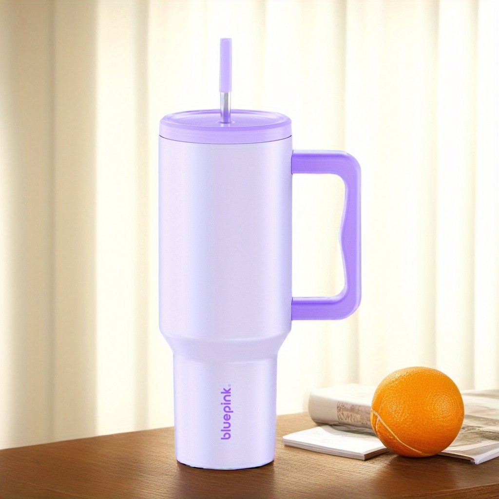 

Convenient 40oz Insulated Tumbler With Leakproof Lid | Bpa-free, Silicone Straw, And Ergonomic Design