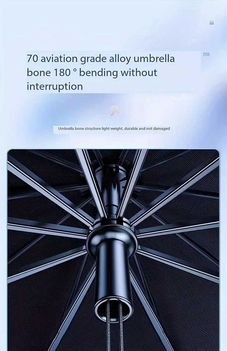 2024 car umbrella sunshade with pull cord windshield sunshade car sunshade foldable car windshield sunshade shade details 9