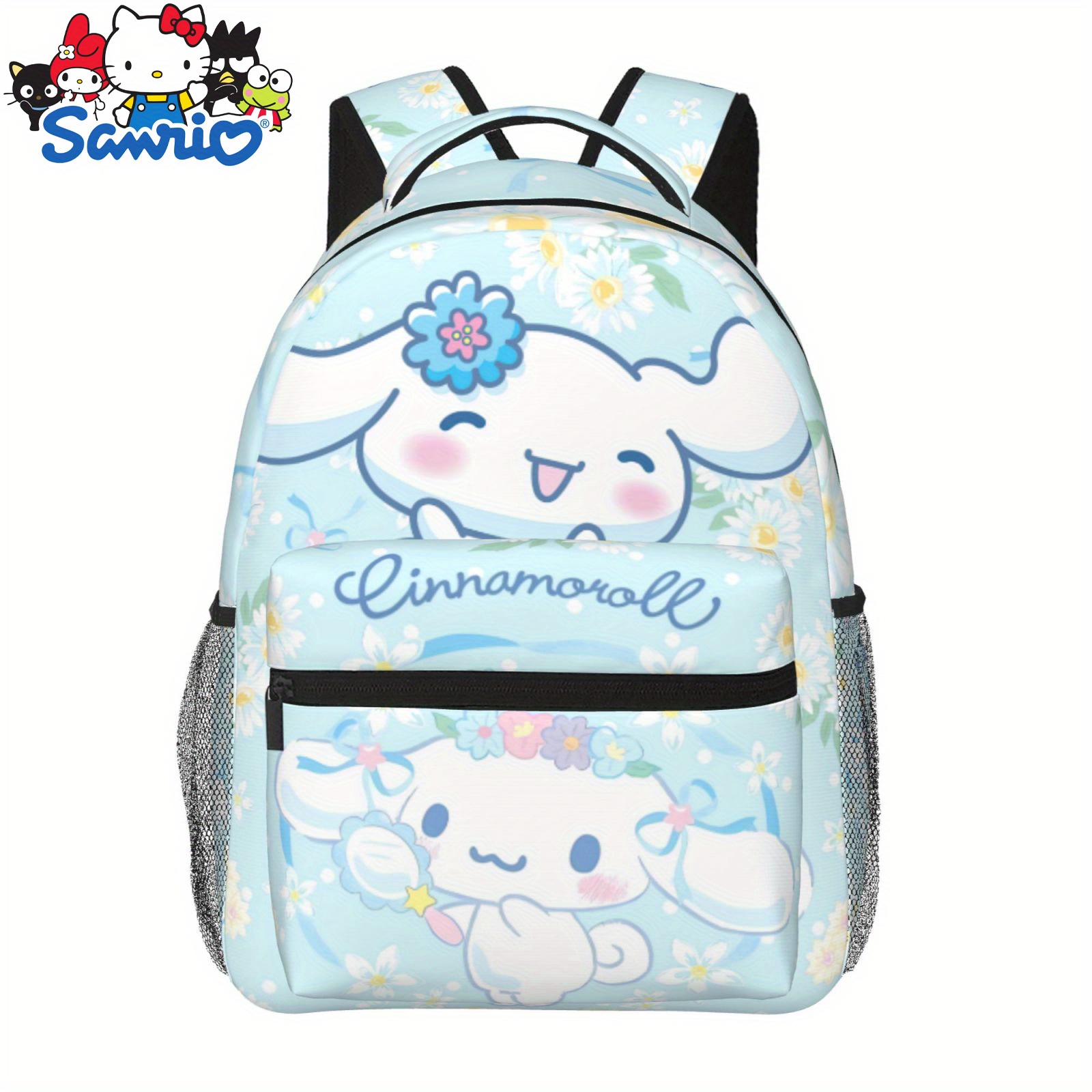 

1pc, Authorized By Sanrio Cinnamoroll Backpack Book Bag Unisex Fashion Backpacks Bookbag Lightweight Daybag Travel Bag
