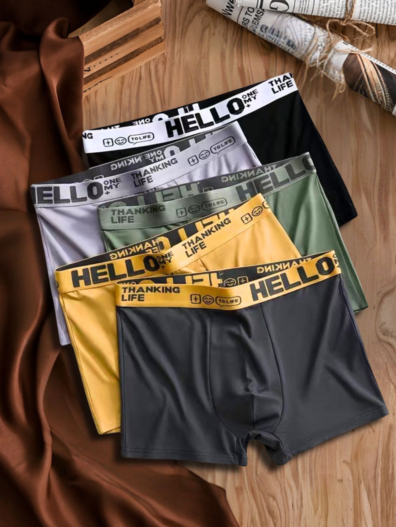 5pcs calzoncillos boxer hombres cara alegre Temu Ecuador