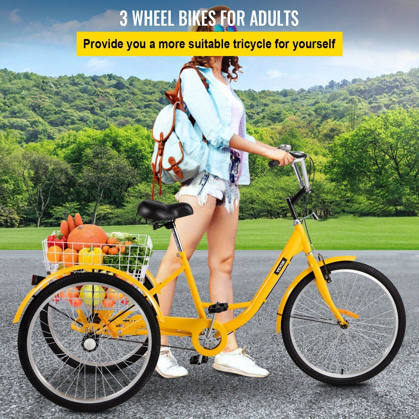 adult tricycle 3 wheel bikes foldable adult Temu