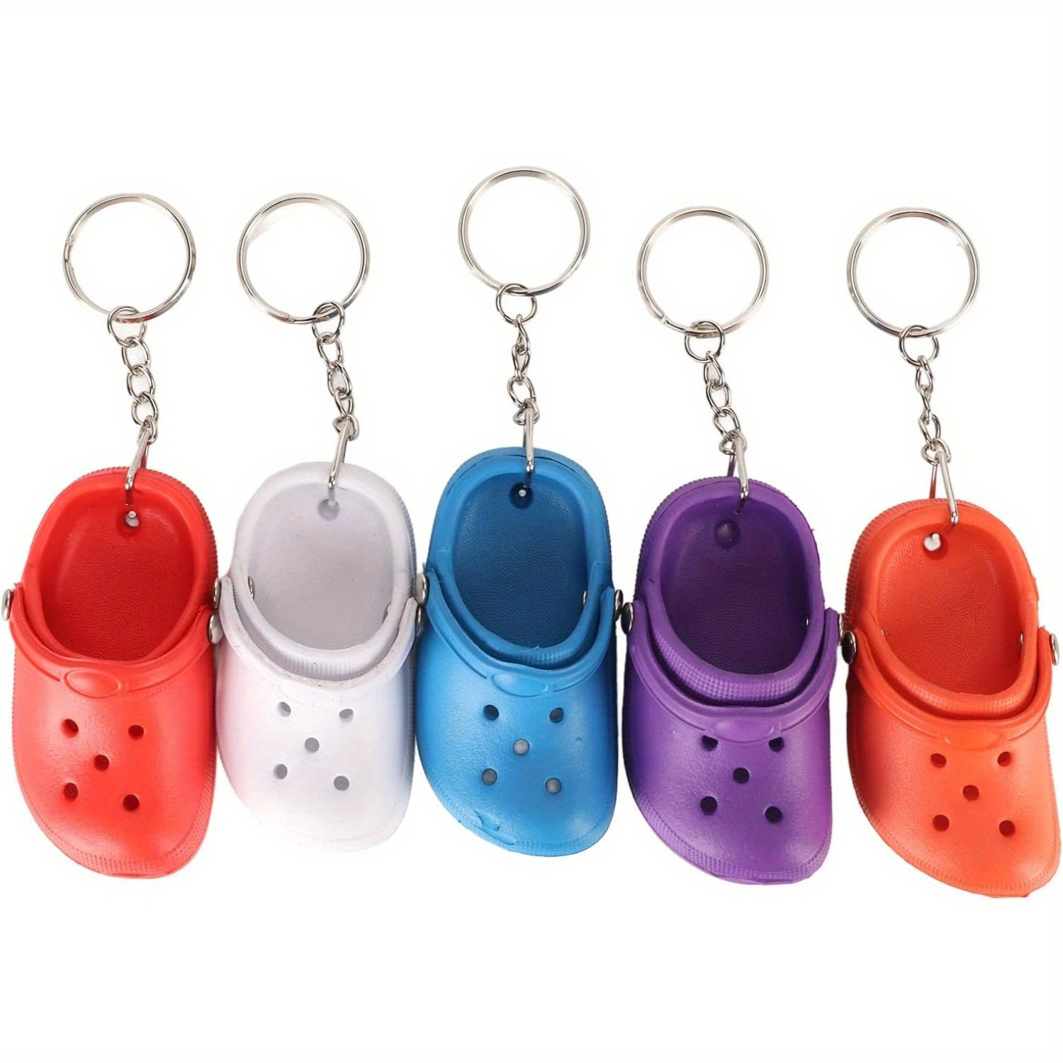 

Mini Croc Shoe Keychain 20pcs Slipper Keychain Slipper Key Ring Cute For Backpacks Gifts Cute Shoes Style Keychain For Kids Boys Girls