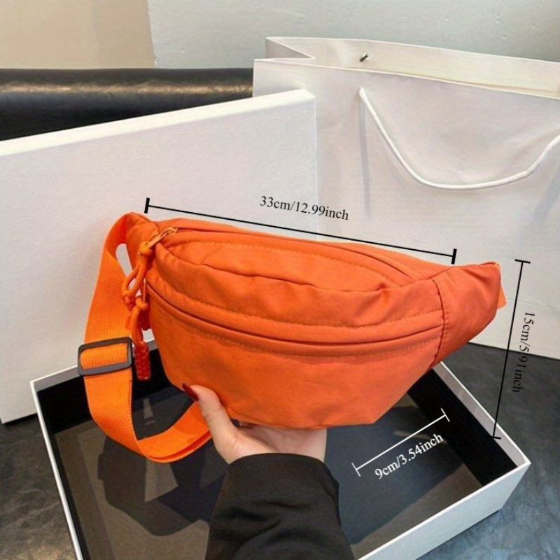 Solid Colour Ladies Canvas Sling Bag for Travel