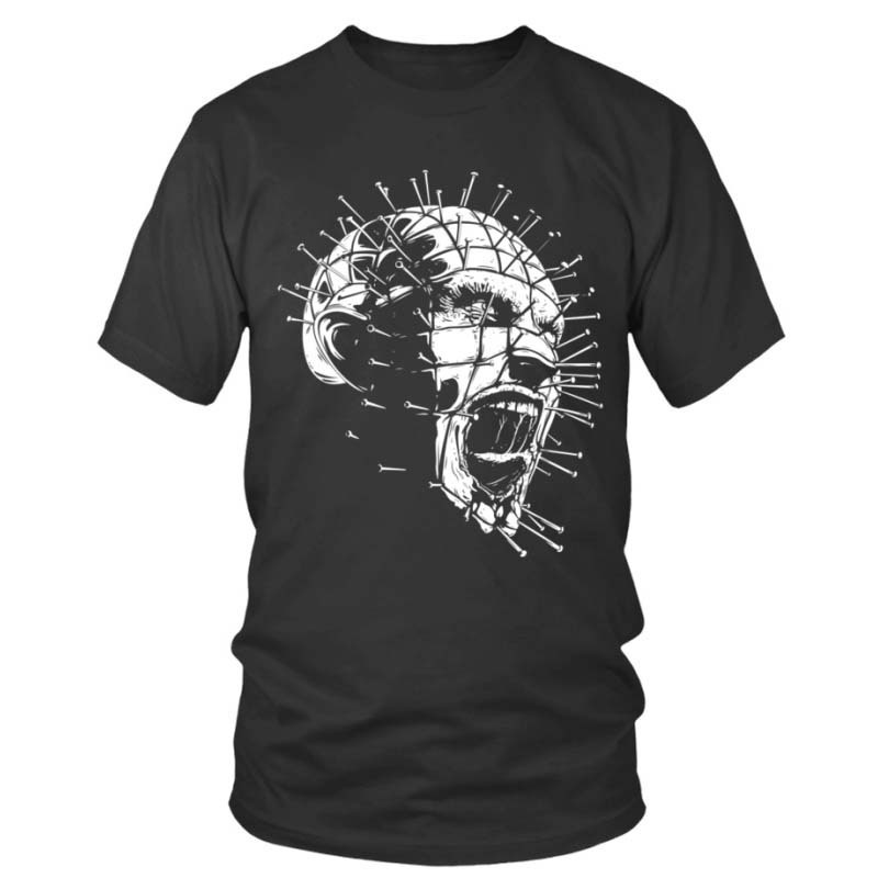 

007. Hellraiser Bk 1753 Funny Men’s Short Sleeve Graphic T-shirt Collection Black Vv