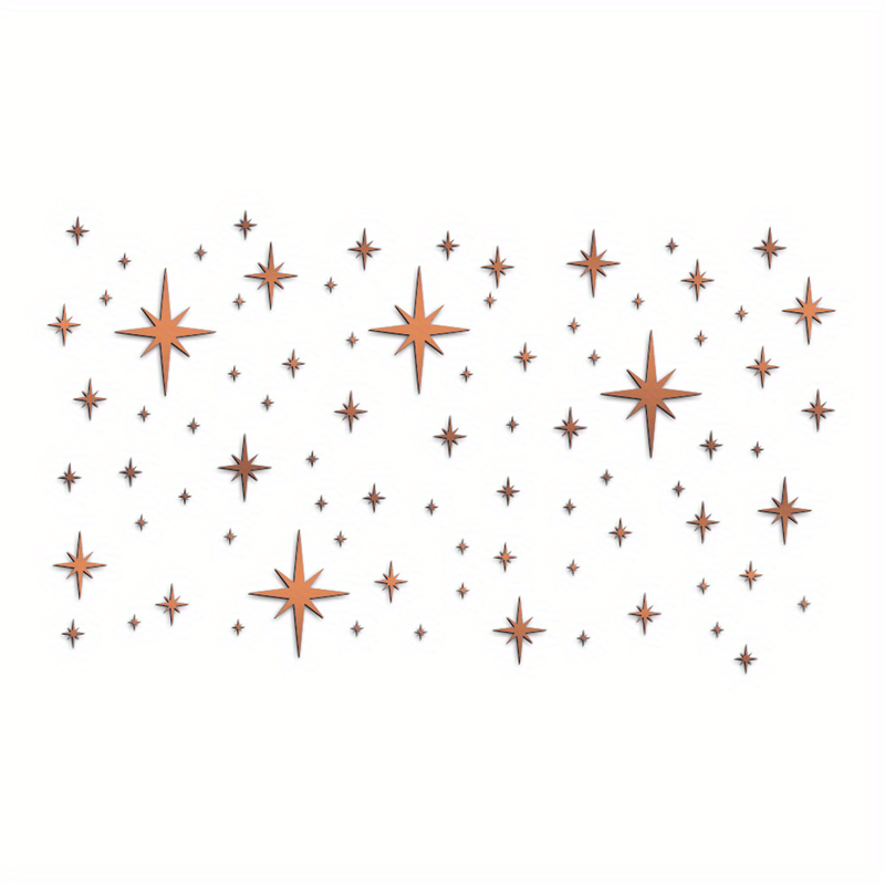 

82pcs Acrylic Star Wall Stickers Waterproof Self-adhesive Mirror Star Wall Sticker Decals Removable Stickers Wall Art For Home Living Room Bedroom Decor
