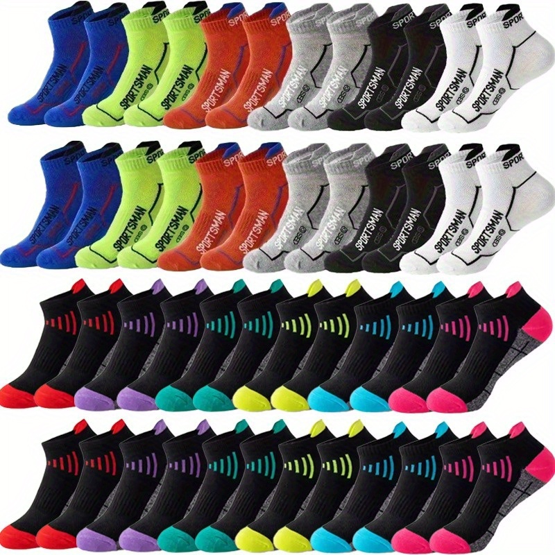 

12/ 24 Pairs Summer Breathable Sweat Absorbent Tyr Does Not Wear Feet Professional Running Fitness Socks