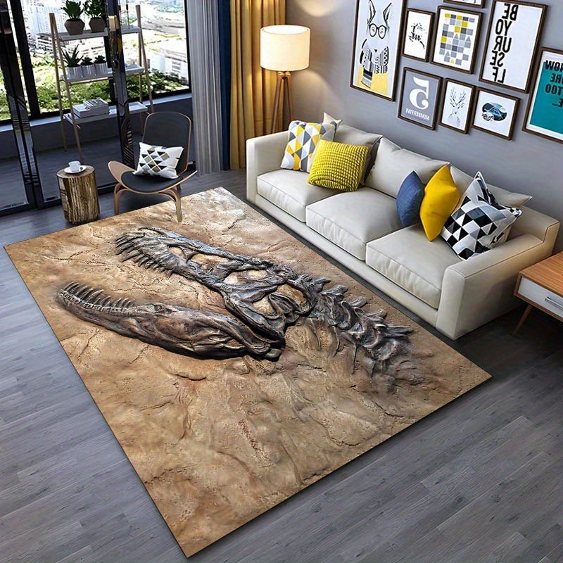 TEMU 800 Grams Per Fossil Rug Doormat For Living Room, Bedroom, Kitchen, Bathroom, Anti-slip Mat, Outdoor Terrace Carpet