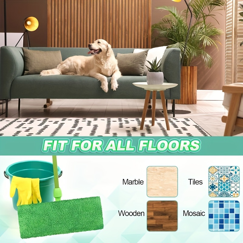 reusable mop replacement pads 2 4 8pcs ultra absorbent easy clean for wet dry floors essential cleaning tool details 5