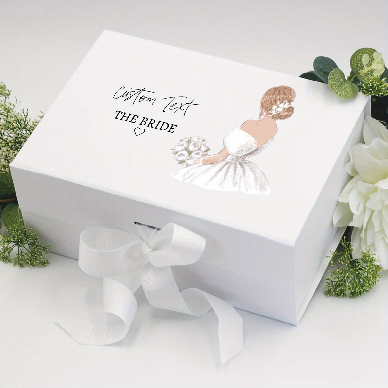 

Coffret cadeau de mariage personnalisé : Souvenir pour les mariés - Parfait pour M. et Mme, Just Married ou les célébrations de mariage